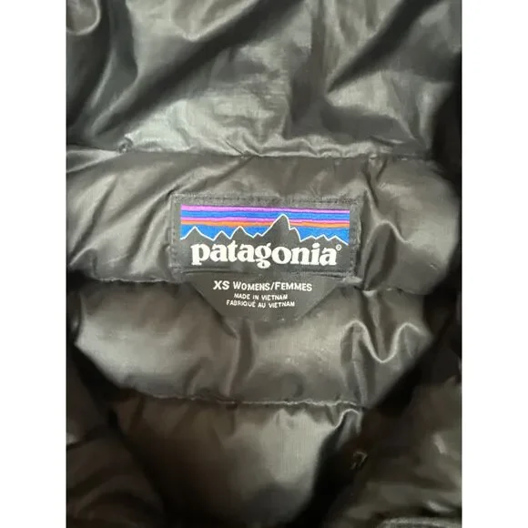 Patagonia Down Sweater Vest Puffer Insulated Full Zip Womens XS Black - Picture 3 of 6